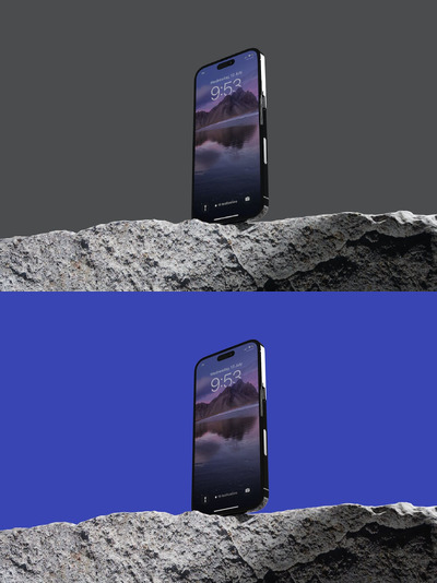 iPhone 支架展示样机 (PSD)