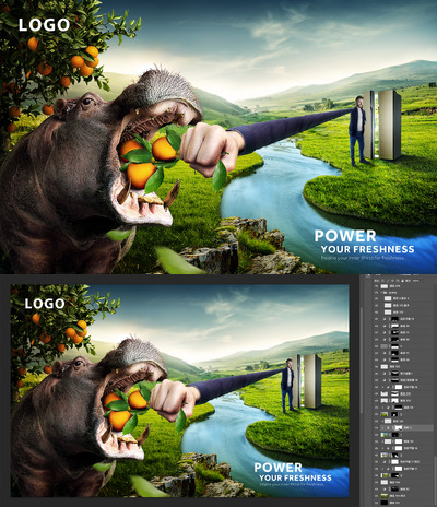 冰箱KV主视觉《激活你的新鲜力》