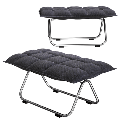 Woodnotes绗缝厚布艺软垫脚凳 沙发凳3D模型（OBJ,FBX,MAX）