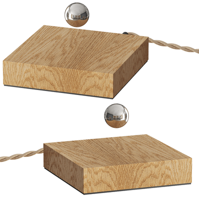 Flyte Buda飘浮球和木质底座 装饰品3D模型（OBJ,FBX,MAX）