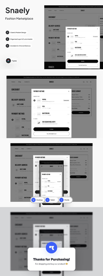付款方式页面网页模版 (FIG)