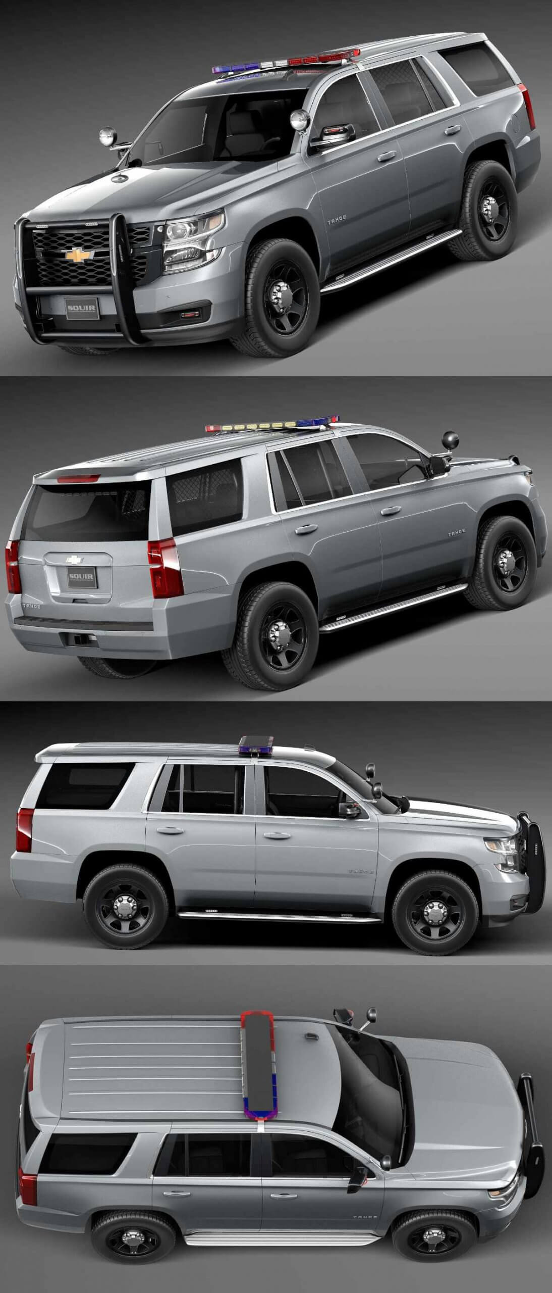 2015雪佛兰Chevrolet Tahoe PPV NYPD汽车3D模型（OBJ,FBX,MAX）