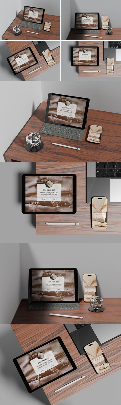 ipad 和 iPhone 样机 (PSD)