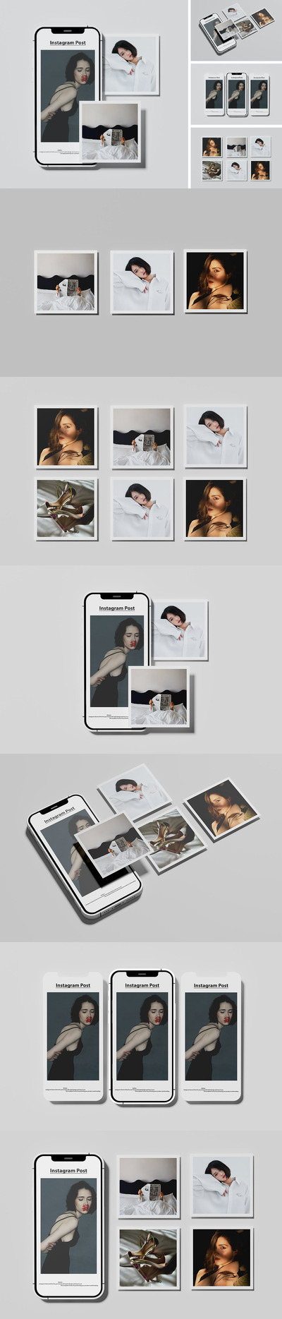 Instagram 帖子样机 (PSD)