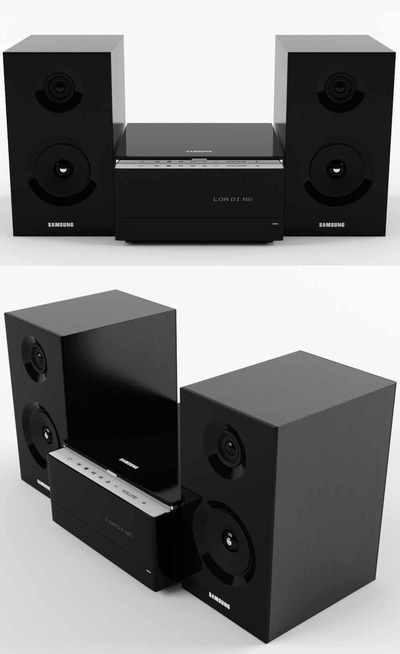 Samsung MM-E430D家庭影院系统3D模型（OBJ,MAX）