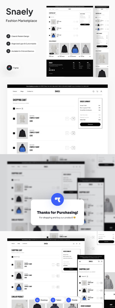 购物车页面网页UI (FIG)