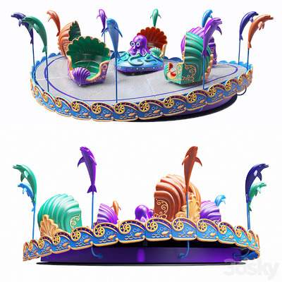 游乐场娱乐设施3D模型（OBJ,FBX,MAX）