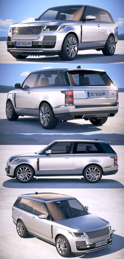 2019款路虎揽胜Range Rover SV Coupe SUV汽车3D模型（OBJ,FBX,MAX）