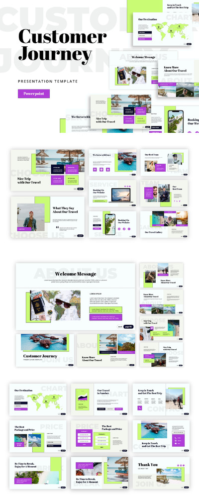 客户旅程PPT模版 (PPTX)