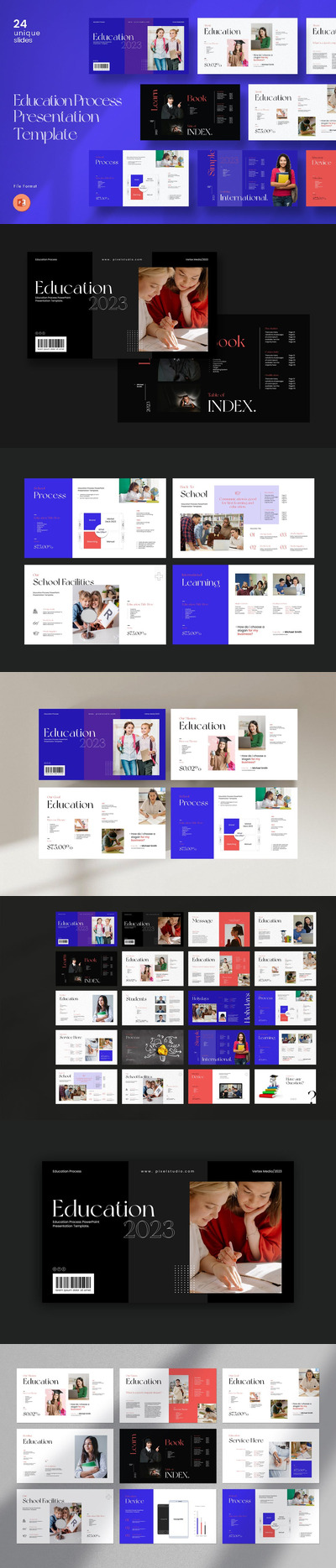 教育演示PPT模版 (PPTX)