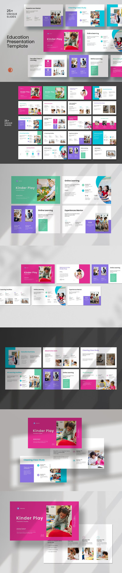 教育演示PPT模版 (PPTX)