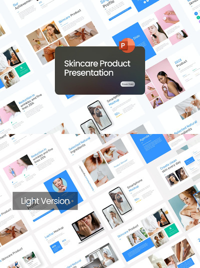 护肤彩妆产品 PPT模版 (PPTX)