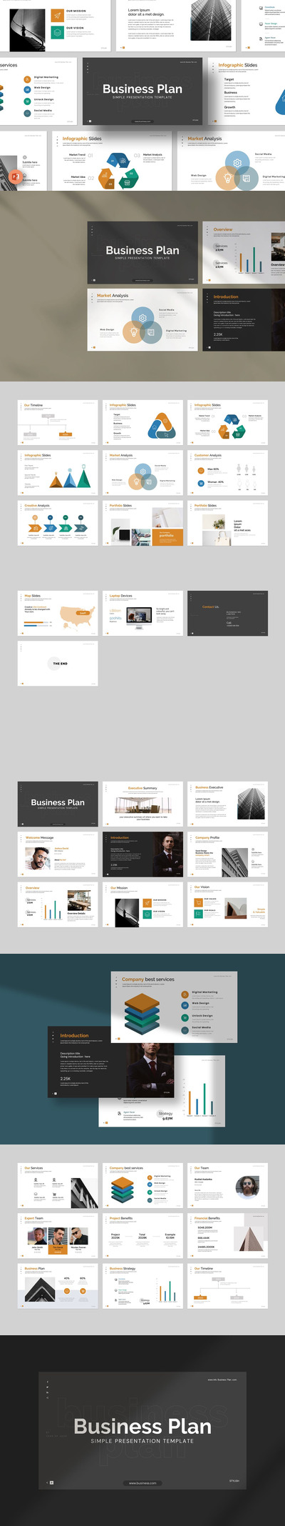 商业计划 PPT模版 (PPTX)