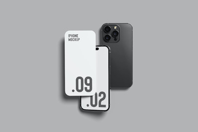 Ui/Ux 设计展示 - iPhone 模型样机 (PSD,JPG)