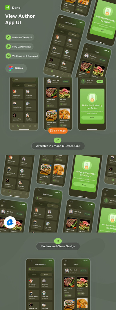 查看作者深色模式应用APP UI KIT (FIG)
