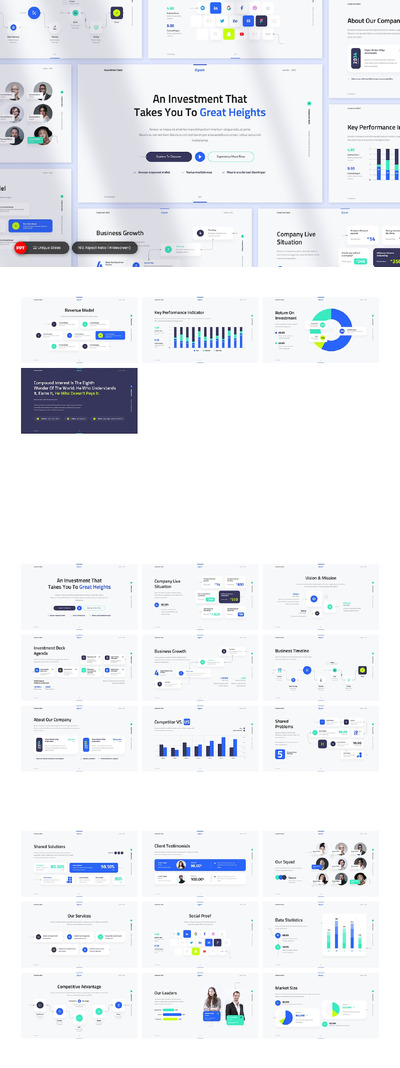 投资平台PPT模版 (PPTX)