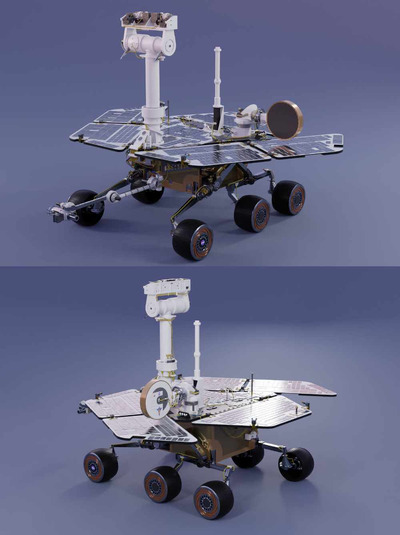 机遇号火星探测车3D模型（OBJ,FBX,MAX）