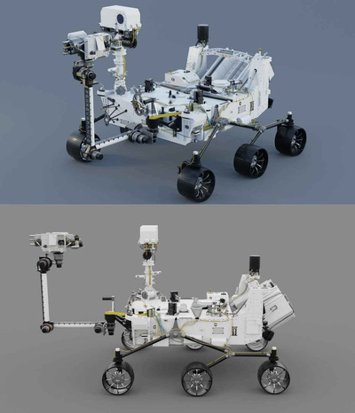 毅力号火星漫游探测车3D模型（OBJ,FBX,MAX）