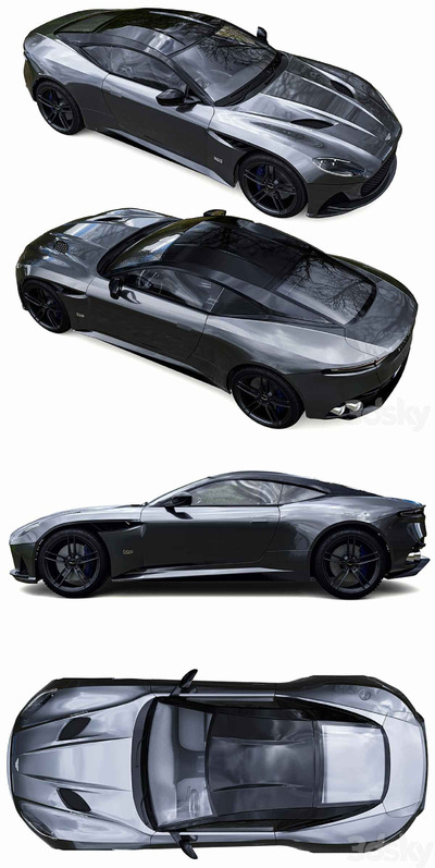 阿斯顿·马丁Aston martin dbs superleggera跑车3D模型（OBJ,FBX,MAX）