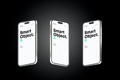 三个浮动 Iphone 样机 (PSD)