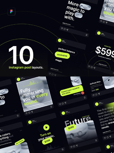 instagram 帖子设计素材 (FIG)