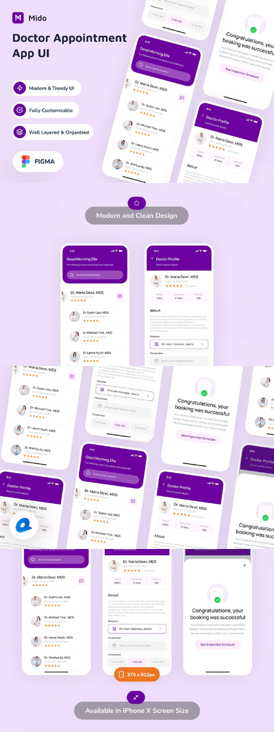 医生预约App UI Kit (FIG)