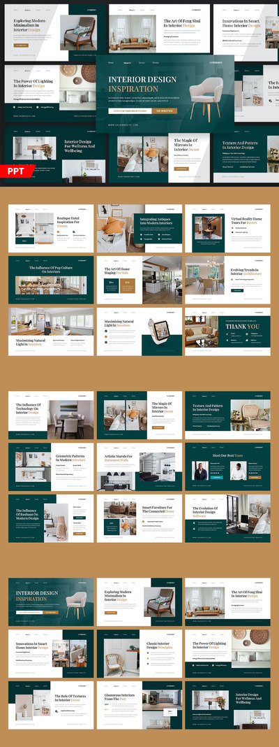室内 - 现代设计PPT模版 (PPT)