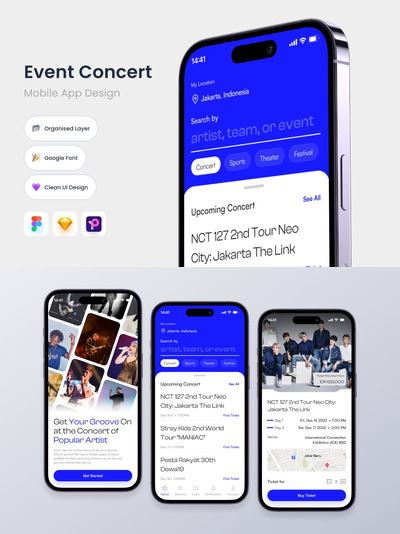 门票音乐会 - 移动应用程序 (FIG)