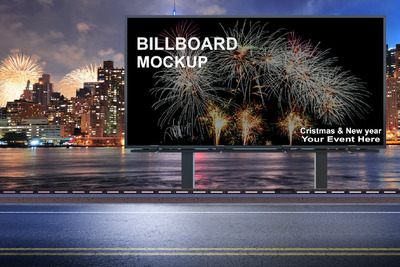 广告牌样机 (JPG,PDF,PSD)