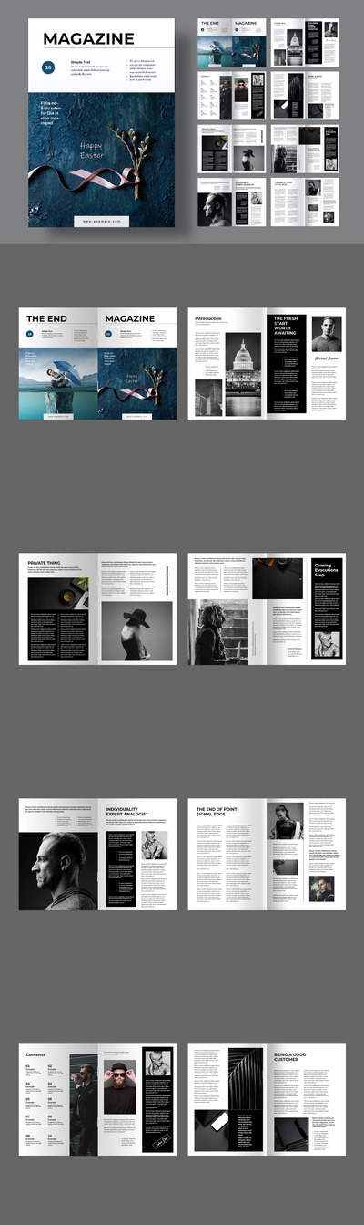 大图杂志画册模版 (INDD)