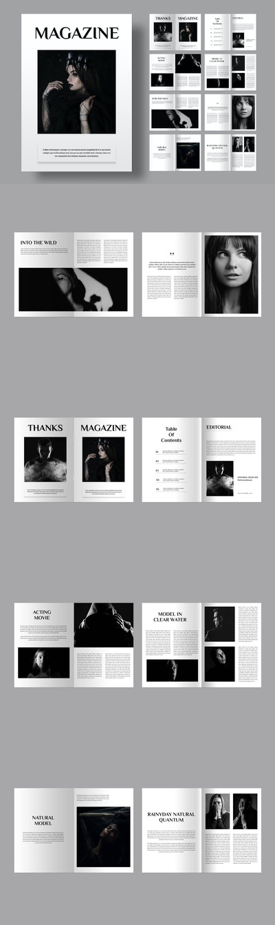 杂志版式画册模版 (INDD)