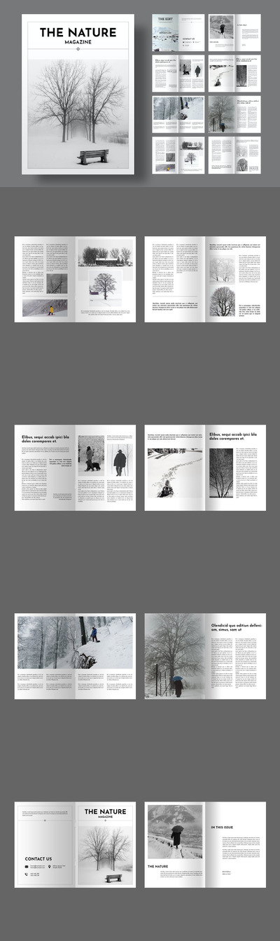 时尚杂志排版画册模版 (INDD)