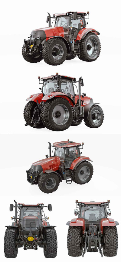 凯斯Case IH 3拖拉机3D模型（OBJ,FBX,MAX）