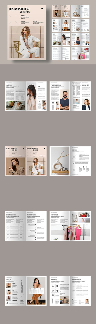 设计方案画册模版 (INDD)