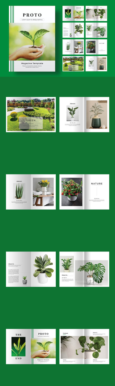 原型杂志画册模版 (INDD)