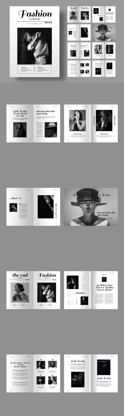 时尚画册画册模版 (INDD)
