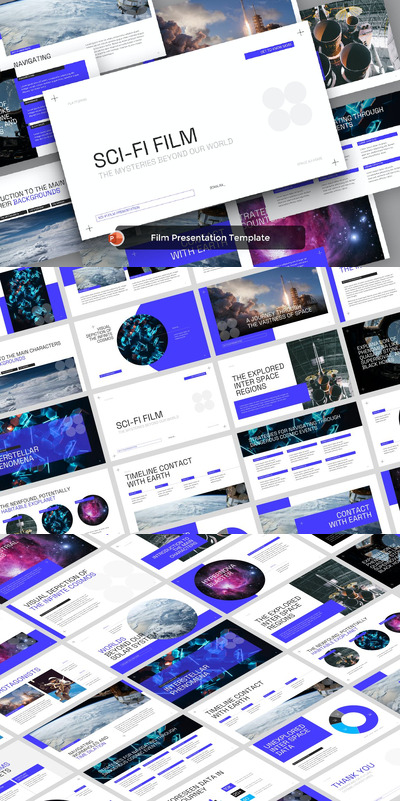 科幻电影PPT模版 (PPTX)