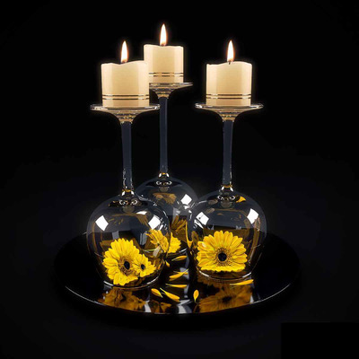 浪漫装饰蜡烛烛台3D模型（OBJ,MAX）