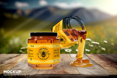 罐子样机 (JPG,PSD)