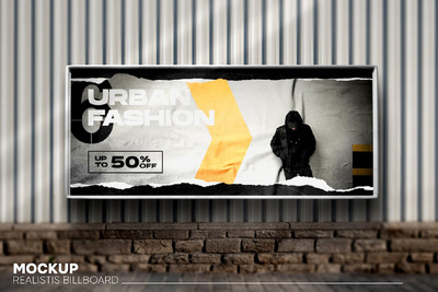 广告牌样机 (JPG,PSD)