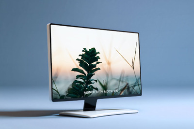监控电视样机 (PSD,JPG)