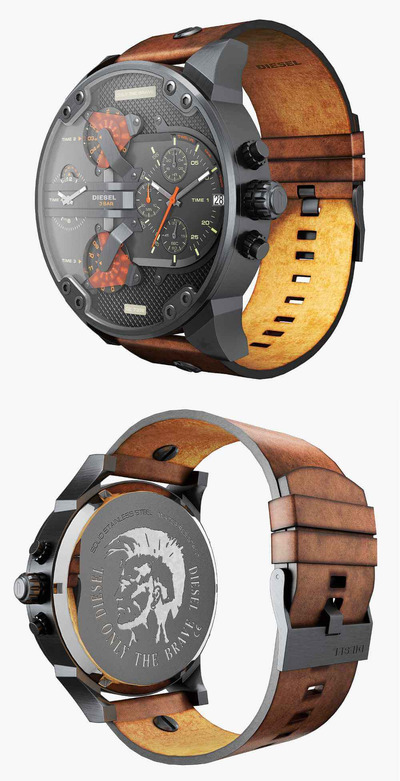 Diesel mr. daddy dz 7332手表3D模型（FBX,MAX）