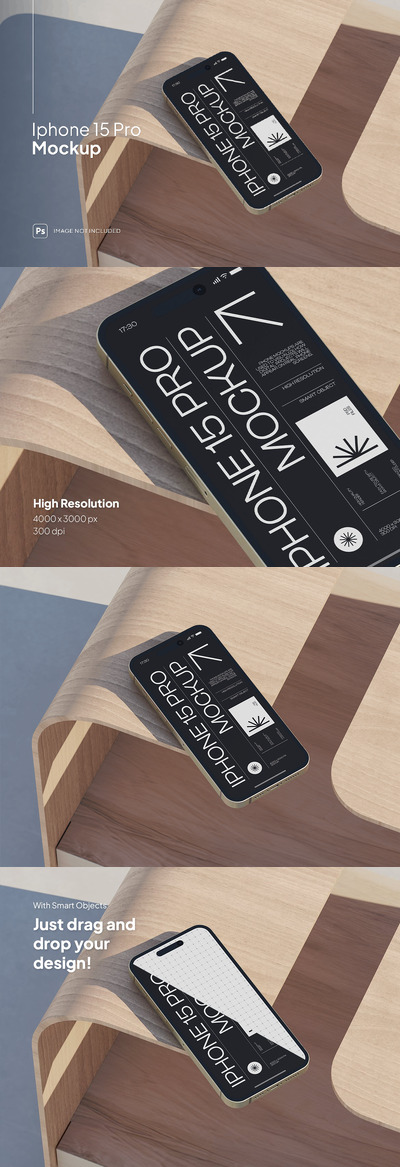 iPhone 15 样机 (PSD)