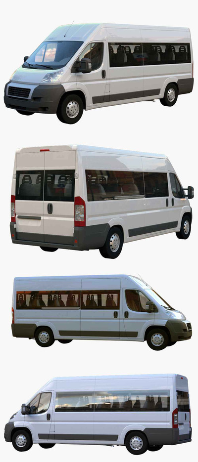 L4H3客运巴士汽车3D模型（OBJ,FBX,MAX）