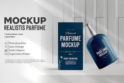 香水样机 (JPG,PDF,PSD)