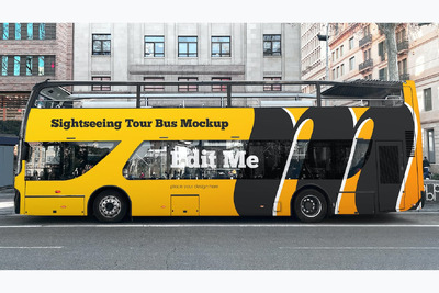 观光旅游巴士样机 (PSD)