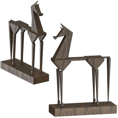 Harutyun Karapetyan金属马雕像 摆件3D模型（OBJ,FBX,MAX）