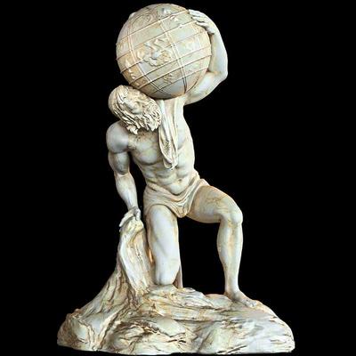 古希腊Atlas雕像3D模型（OBJ,MAX）