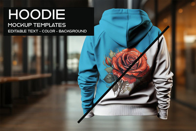 连帽衫逼真样机，Photoshop PSD (PSD,JPG)