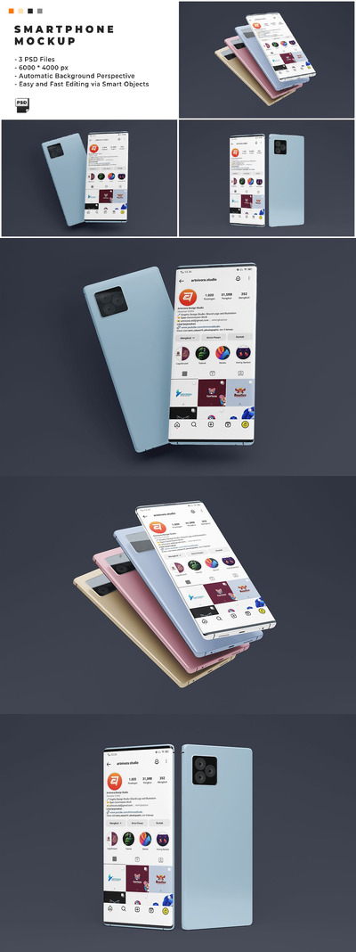 智能手机样机 (PSD,JPG)